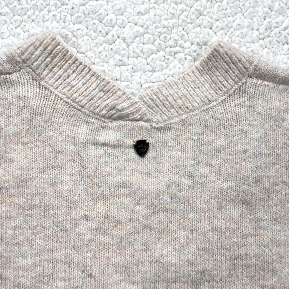 KÜHL Ombre Knit V-Neck Sweater Women’s L Beige Brown Cozy Soft Fall Winter - Picture 9 of 13